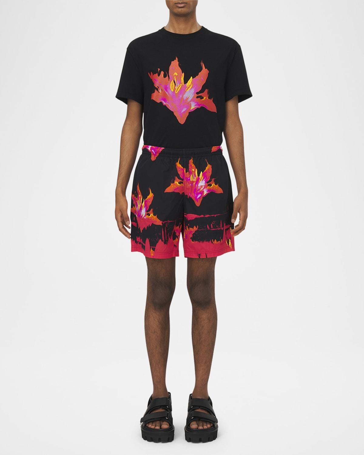 Mens Fire Lily Swim Trunks Product Image