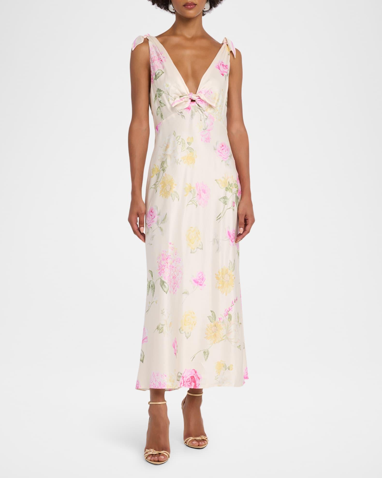 Perri Floral Scarf-Tie Maxi Dress Product Image