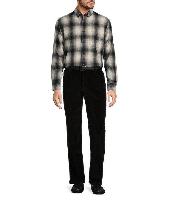 Roundtree & Yorke Stewart Classic Fit Pleated Corduroy Pants Product Image