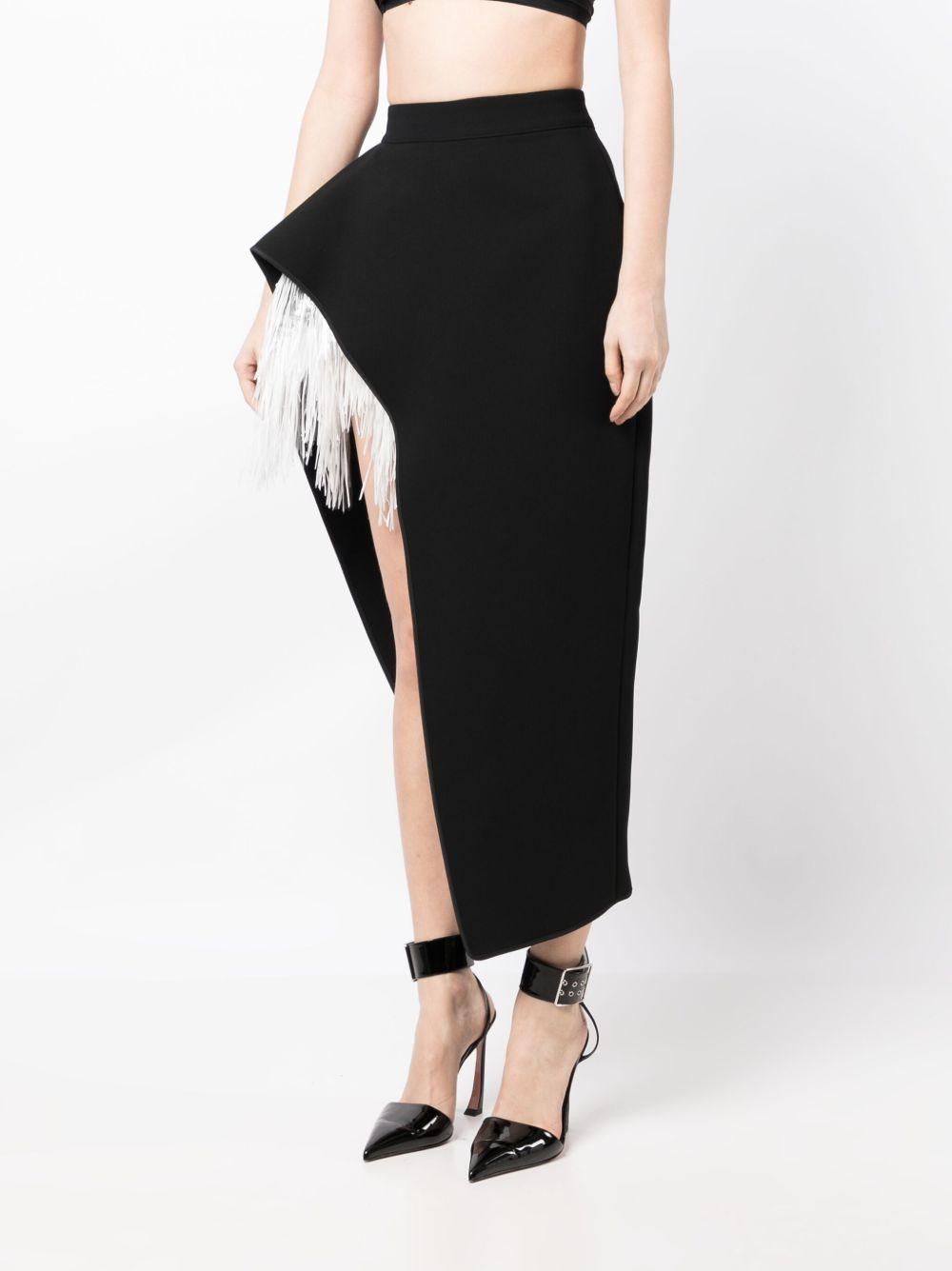 Laureate fringe slit skirt Product Image
