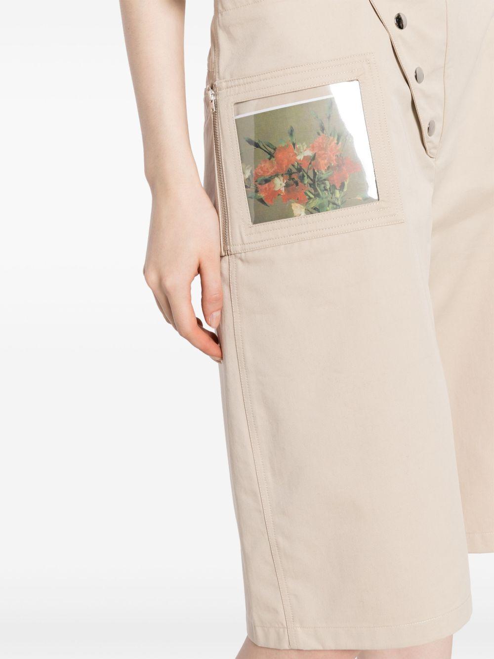 wide-leg cotton shorts  Product Image