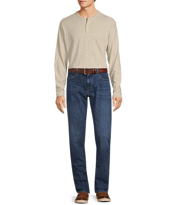 Roundtree & Yorke Long Sleeve Solid Henley Pullover Product Image