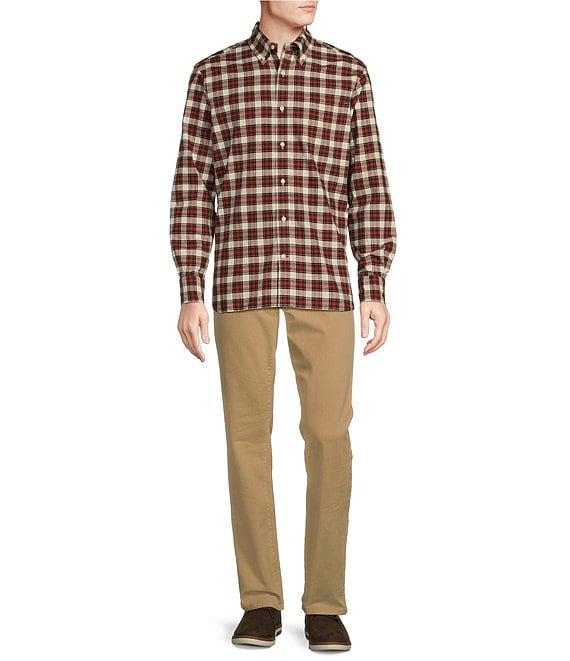 Cremieux Blue Label Big & Tall Classic Fit Plaid Oxford Long Sleeve Woven Shirt Product Image