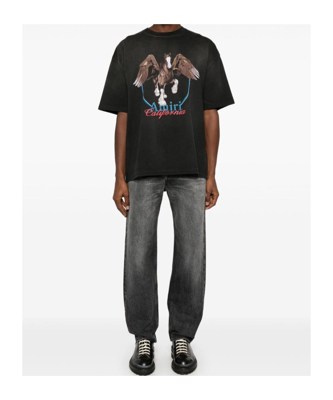 AMIRI Men's Vintage Wash Pegasus T-shirt T-shirt In Black Product Image