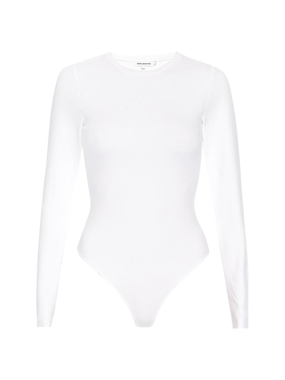 Womens Sculpting Crewneck Bodysuit | Ultra-Soft Matte Breathable Fabric | | Good American by Khlo Kardashian Product Image