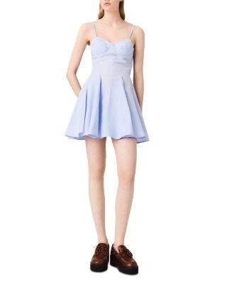 Flared Cotton Mini Dress Product Image