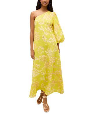 Printed One Shoulder Maxi Dress Product Image