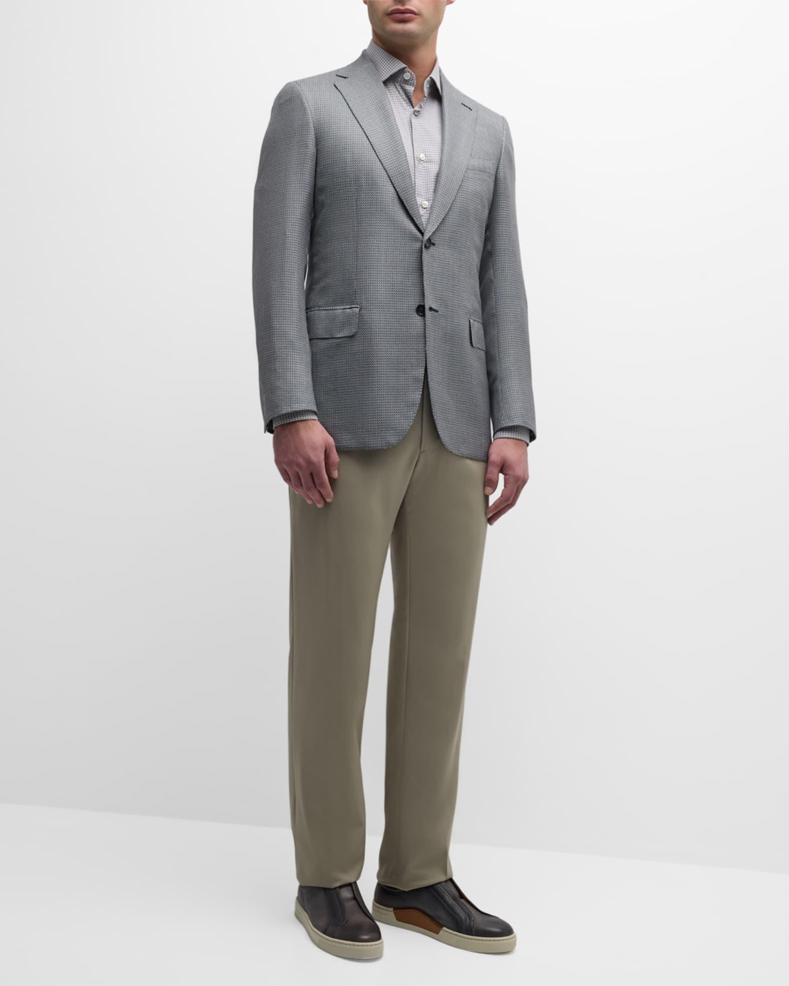 Men's Micro-Check Wool Sport Coat Product Image