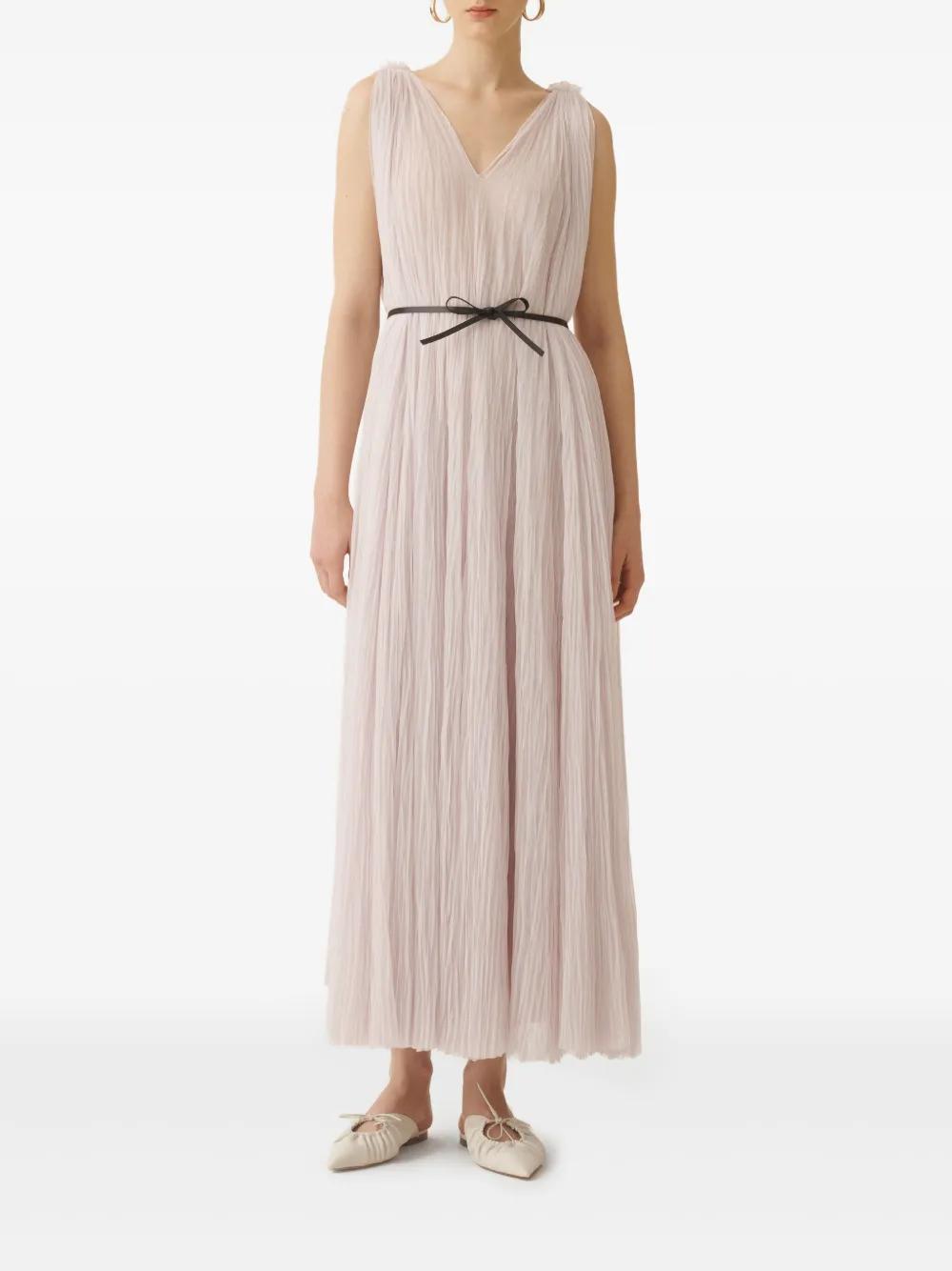 tie-fastening midi dress Product Image