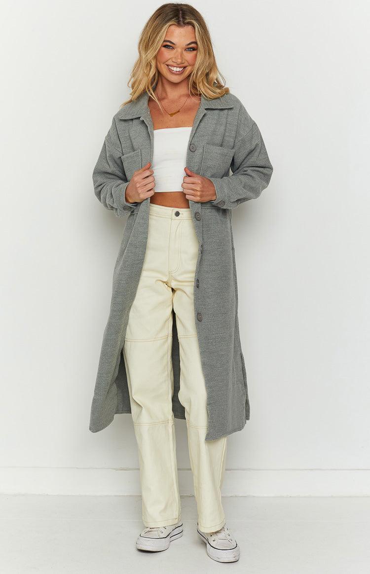 Cullen Grey Longline Shacket Product Image