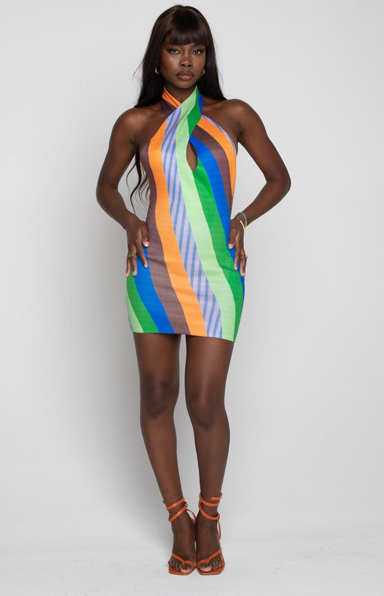 Flirtini Halter Dress Multi Product Image