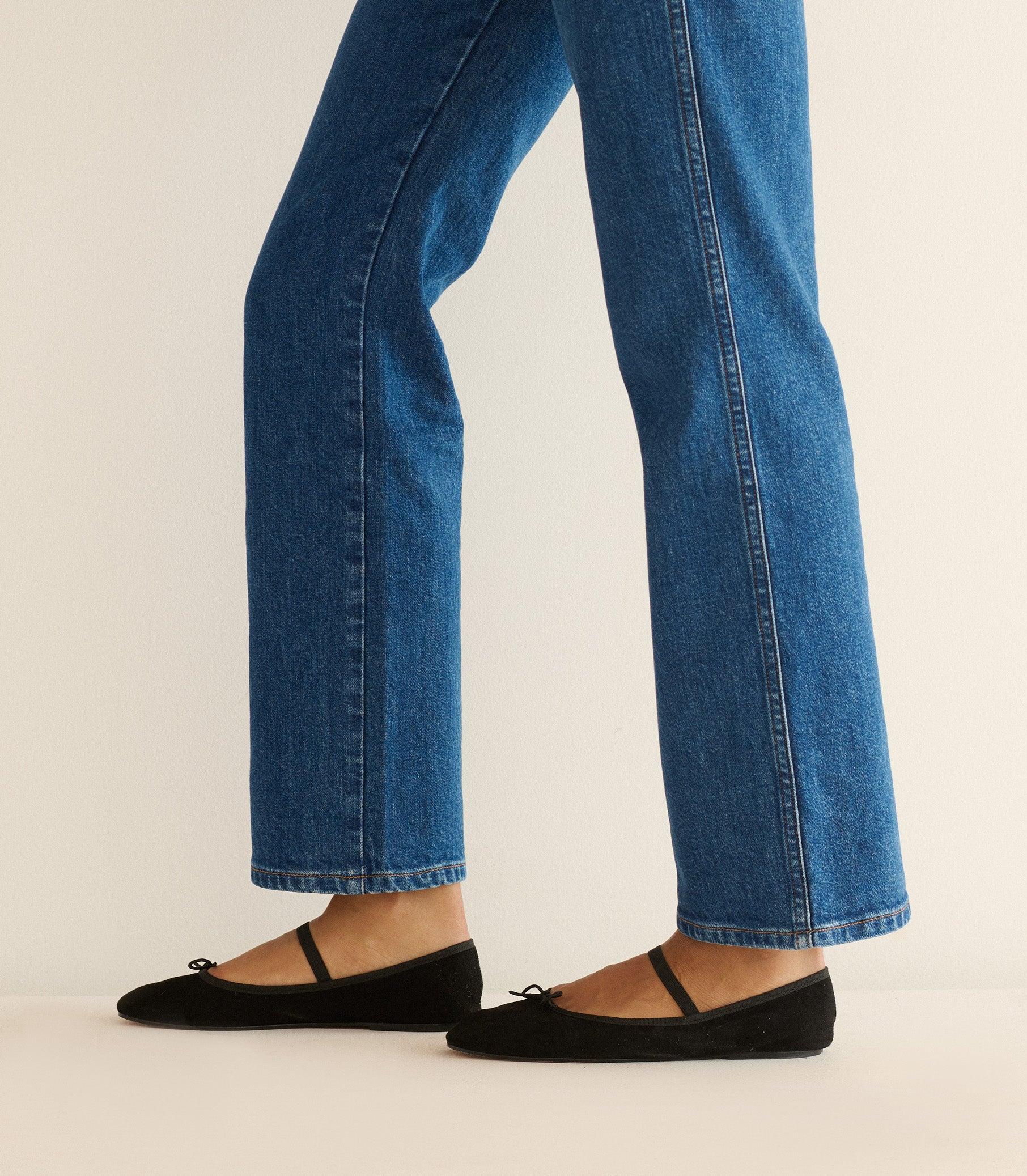 ELENI MARY JANE -- BLACK SUEDE Product Image