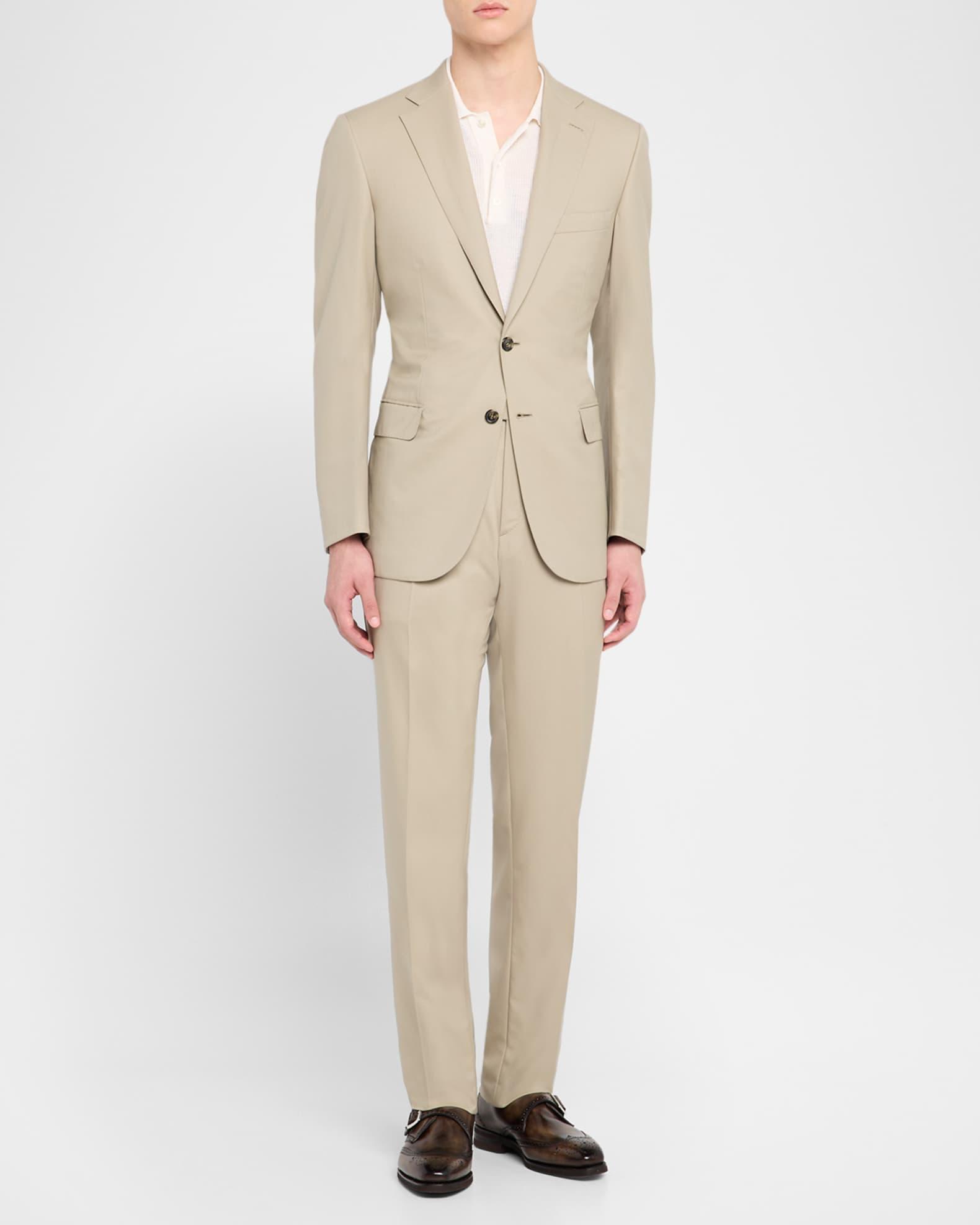 Men's Wool Modern Fit Two-Piece Suit Product Image