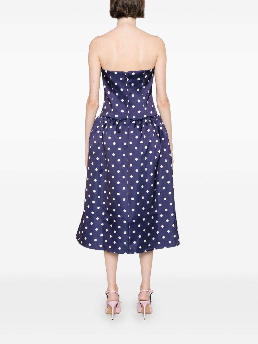 polka-dot midi dress Product Image
