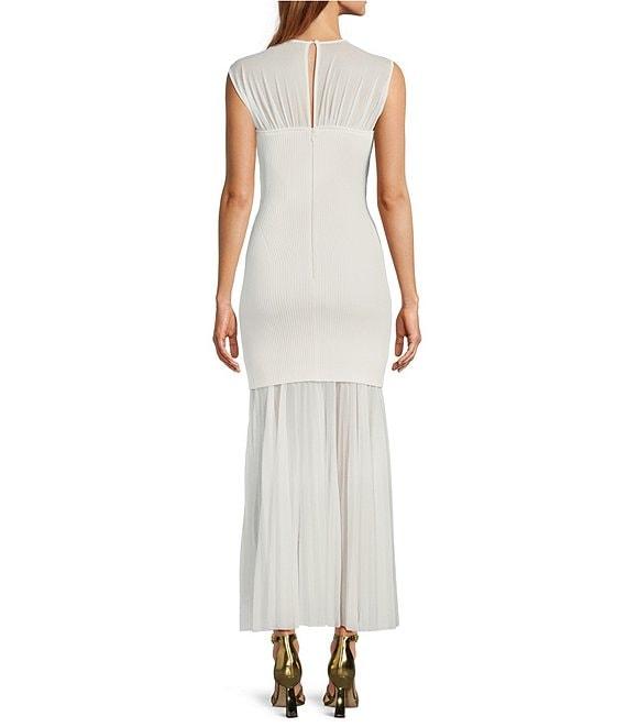 Antonio Melani Valentine Mesh Crew Neck Sleeveless Midi Dress Product Image