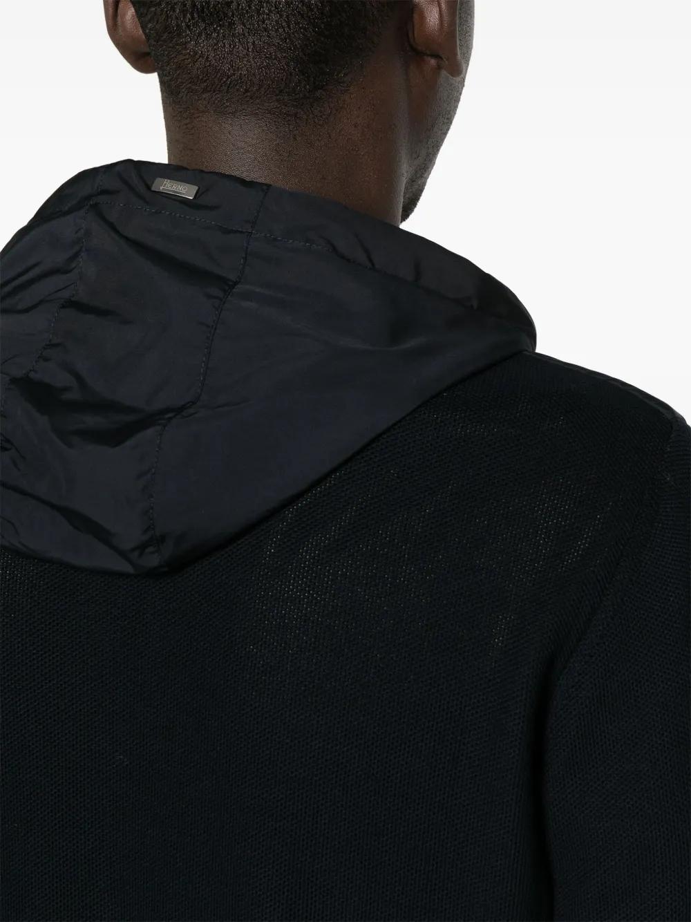 contrast-panel piqué jacket Product Image