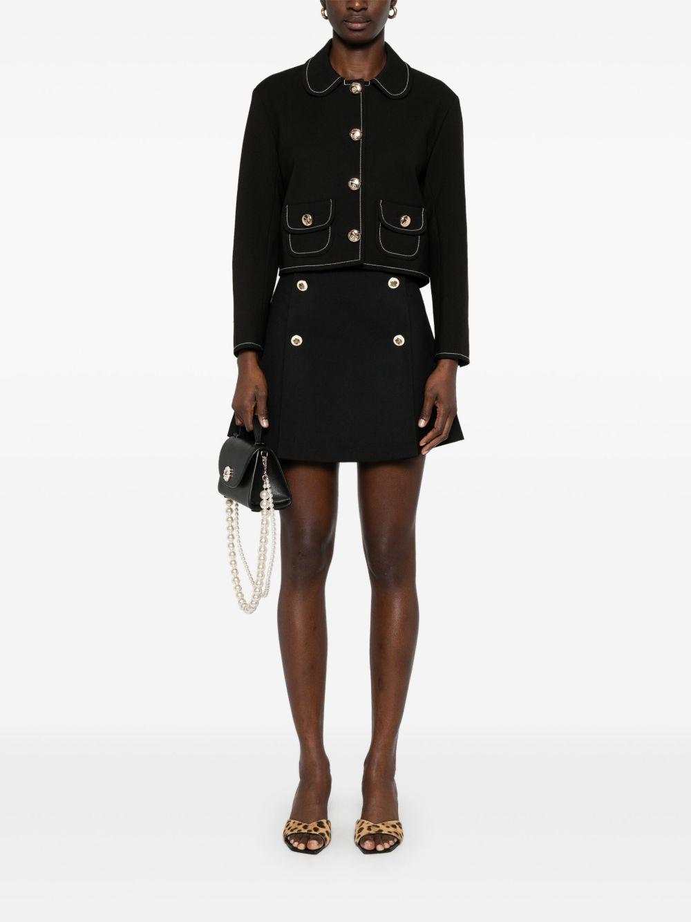 contrast-stitching jacket Product Image