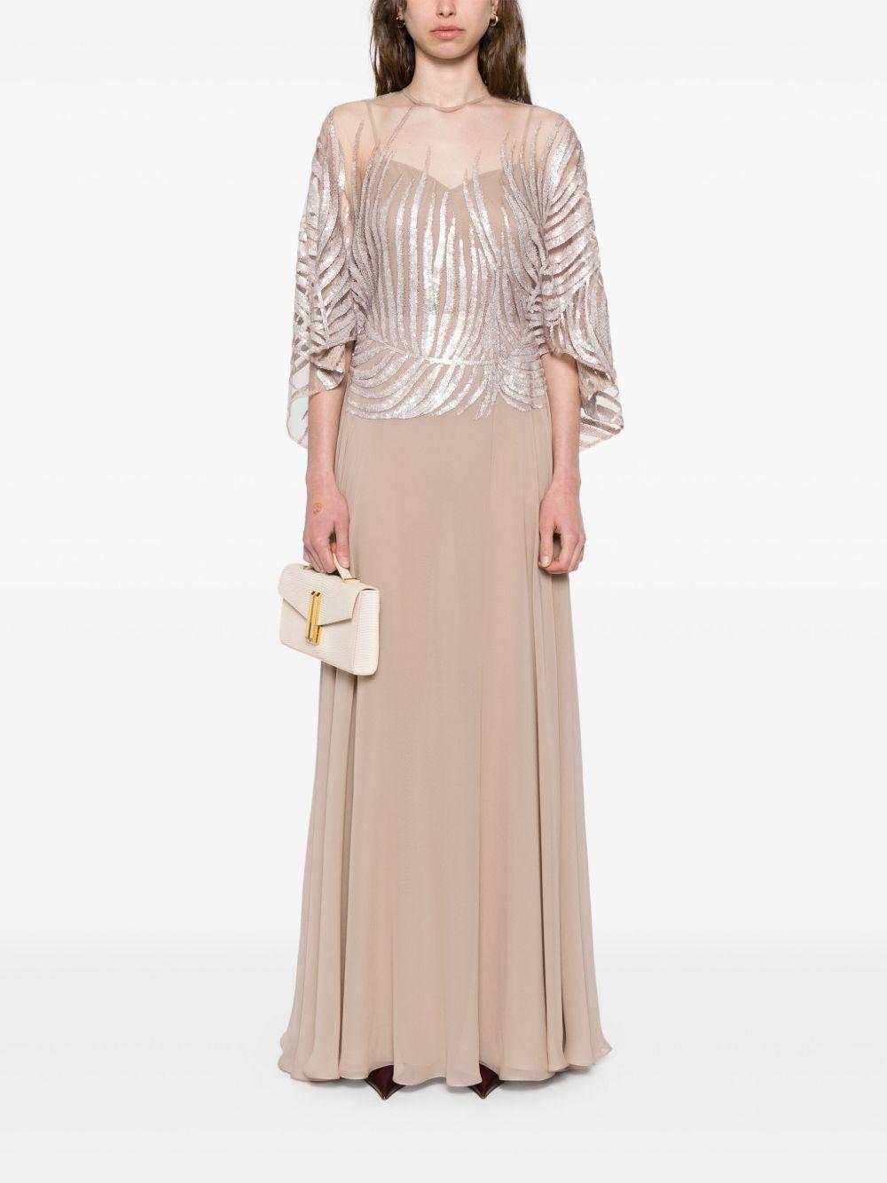 embroidered maxi dress Product Image