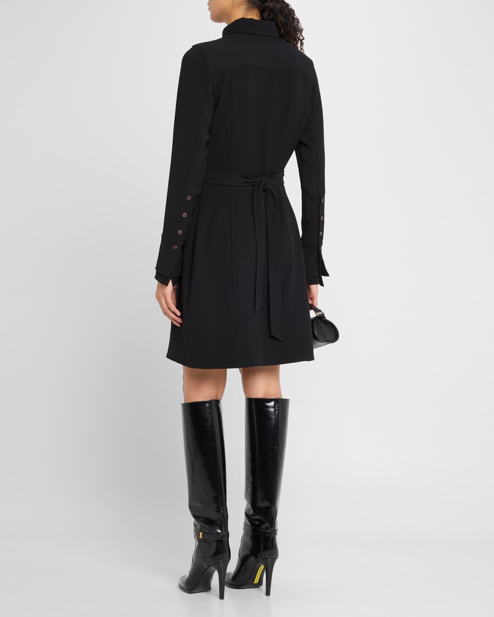 Alexis Long-Sleeve Mini Shirtdress Product Image