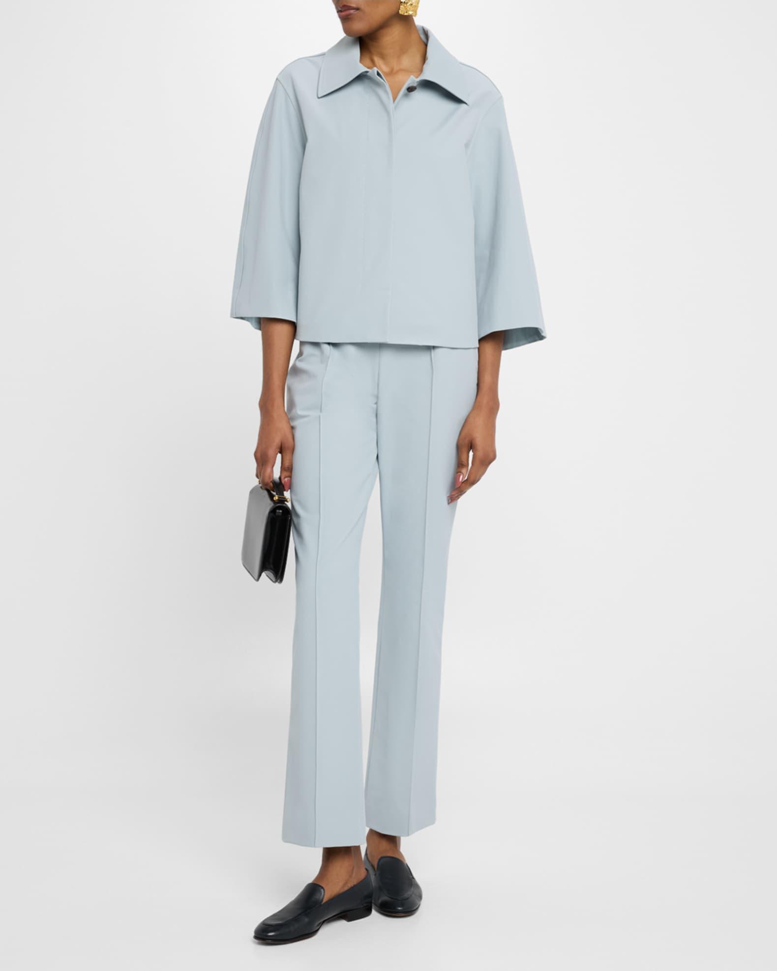 Cropped 3/4-Sleeve Boxy Jacket Product Image