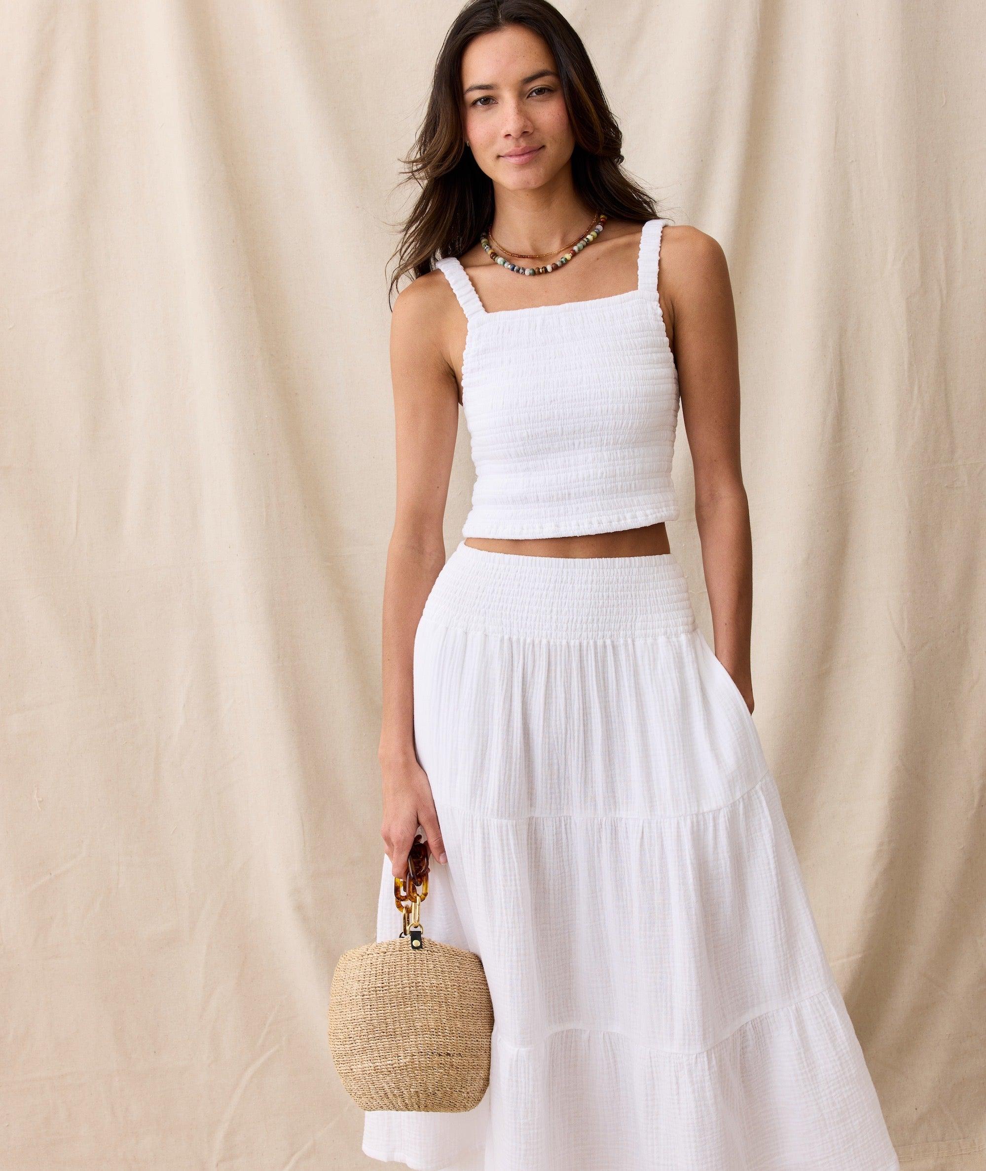 Corinne Double Cloth Maxi Skirt Product Image