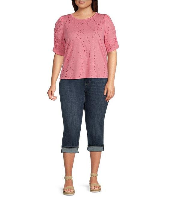 NYDJ Plus Size Marilyn Cuffed Crop Cool Embrace® Denim Jeans Product Image
