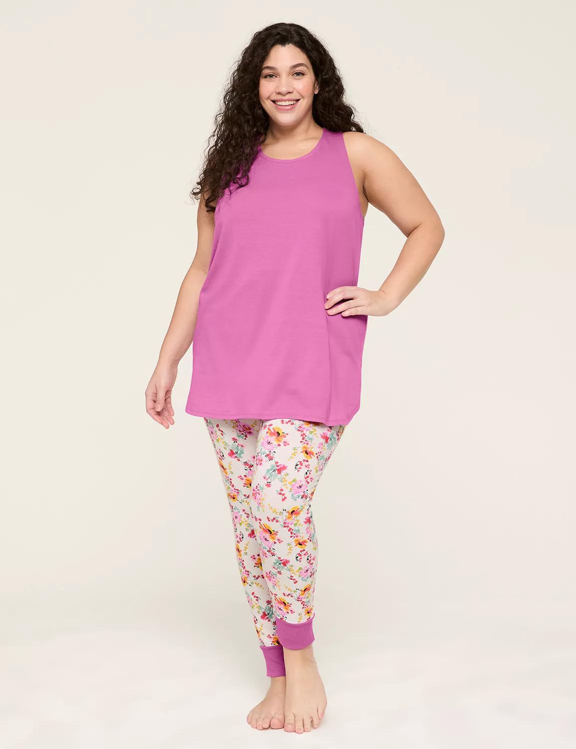 Comfy Cotton Racerback Tunic & Legging PJ Set Product Image