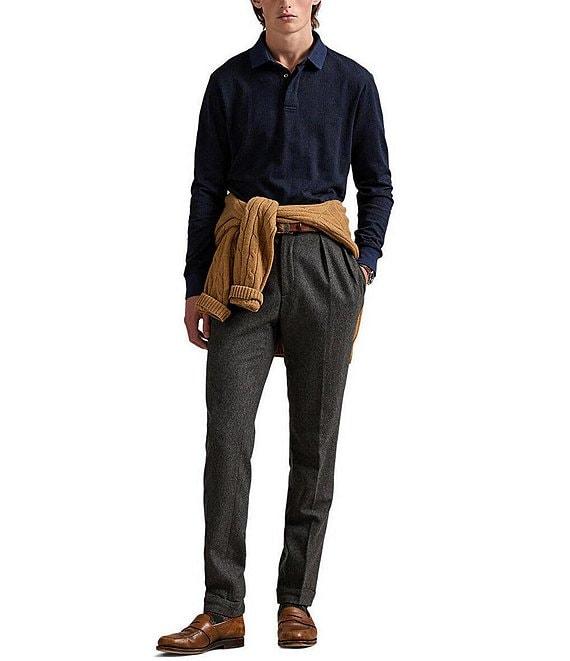 Polo Ralph Lauren Classic Fit Glen Plaid Long Sleeve Polo Shirt Product Image