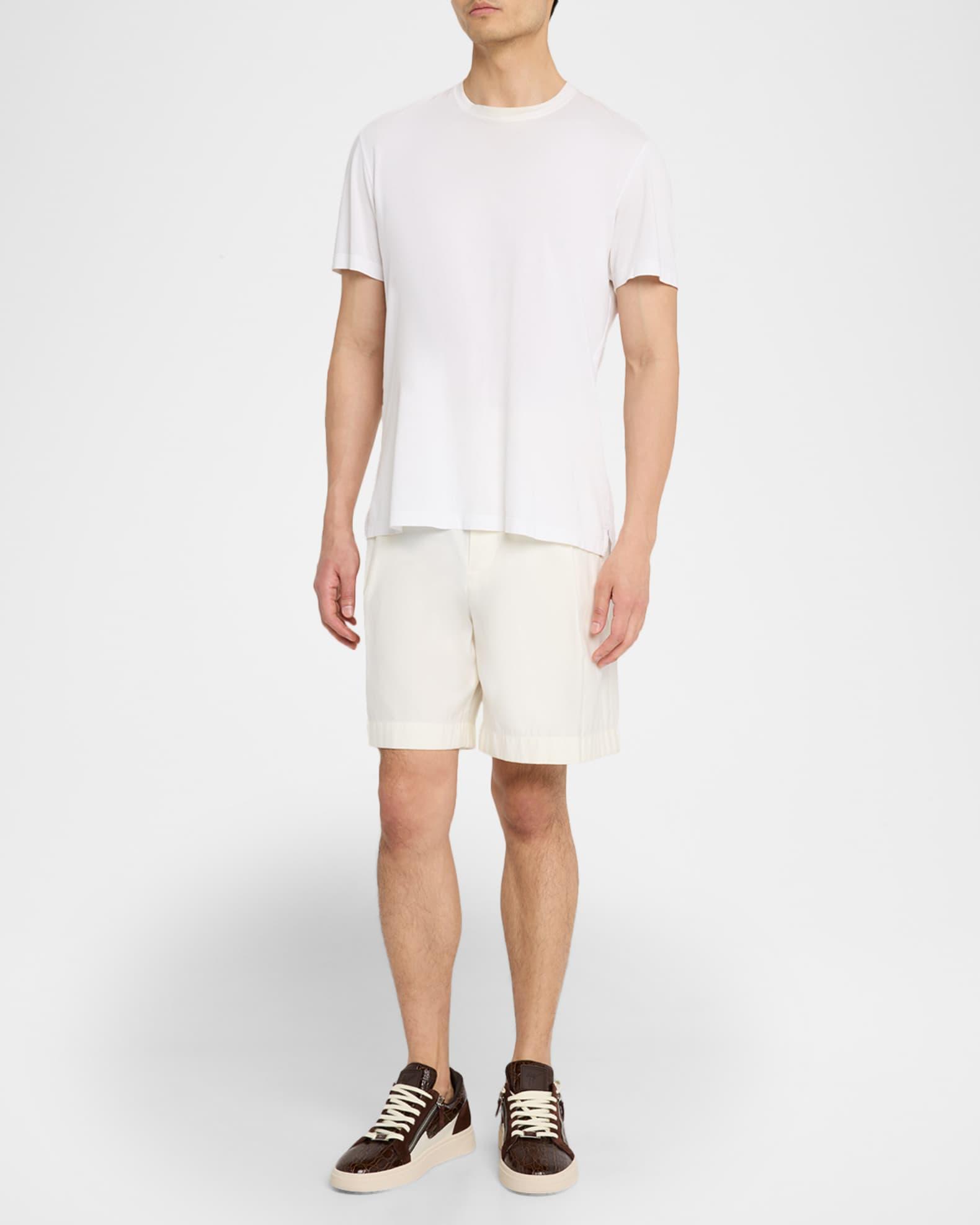 Men's Croc-Effect and Suede Zip-Up Sneakers Product Image