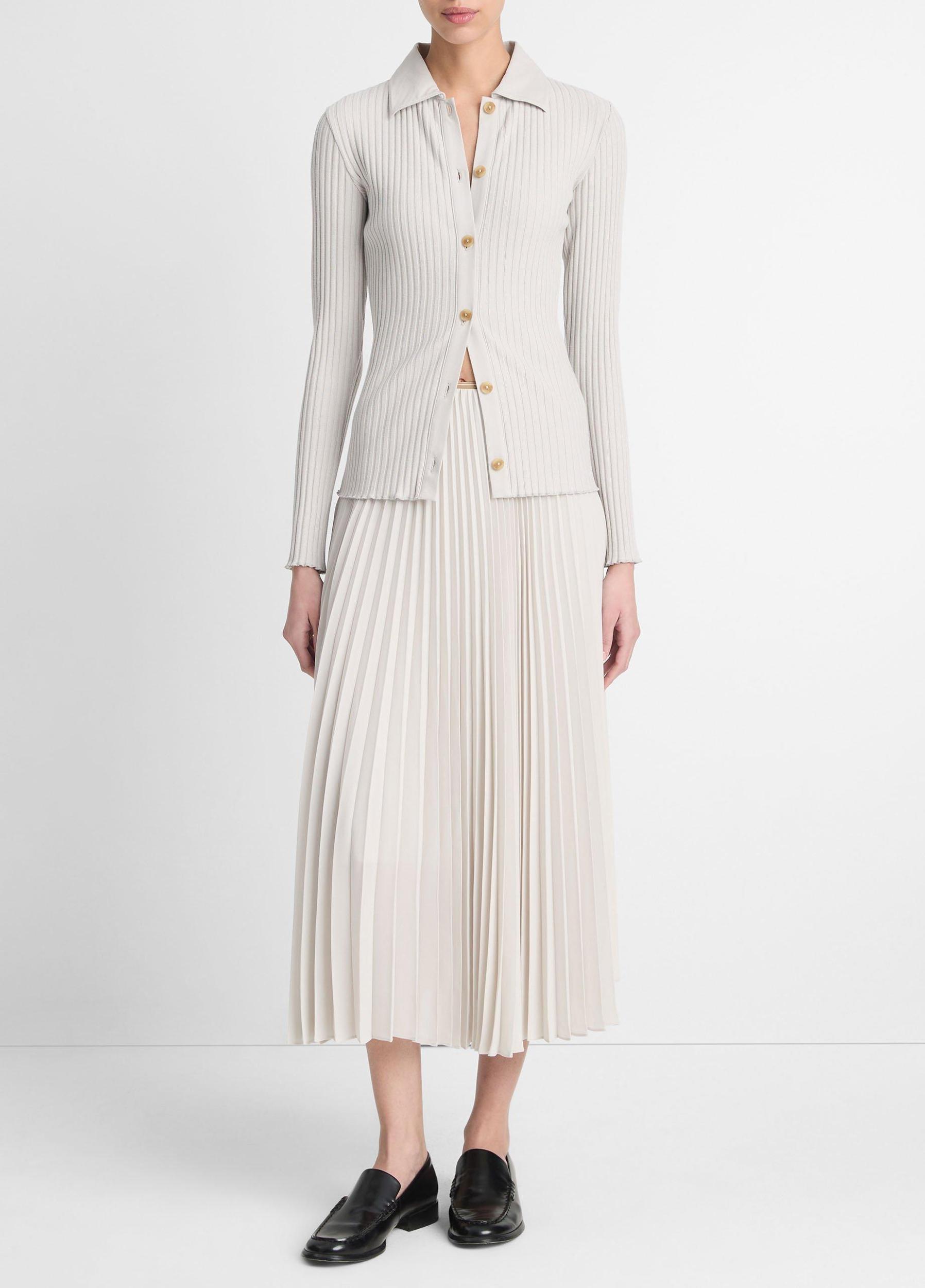 Draped Pleated Skirt Product Image