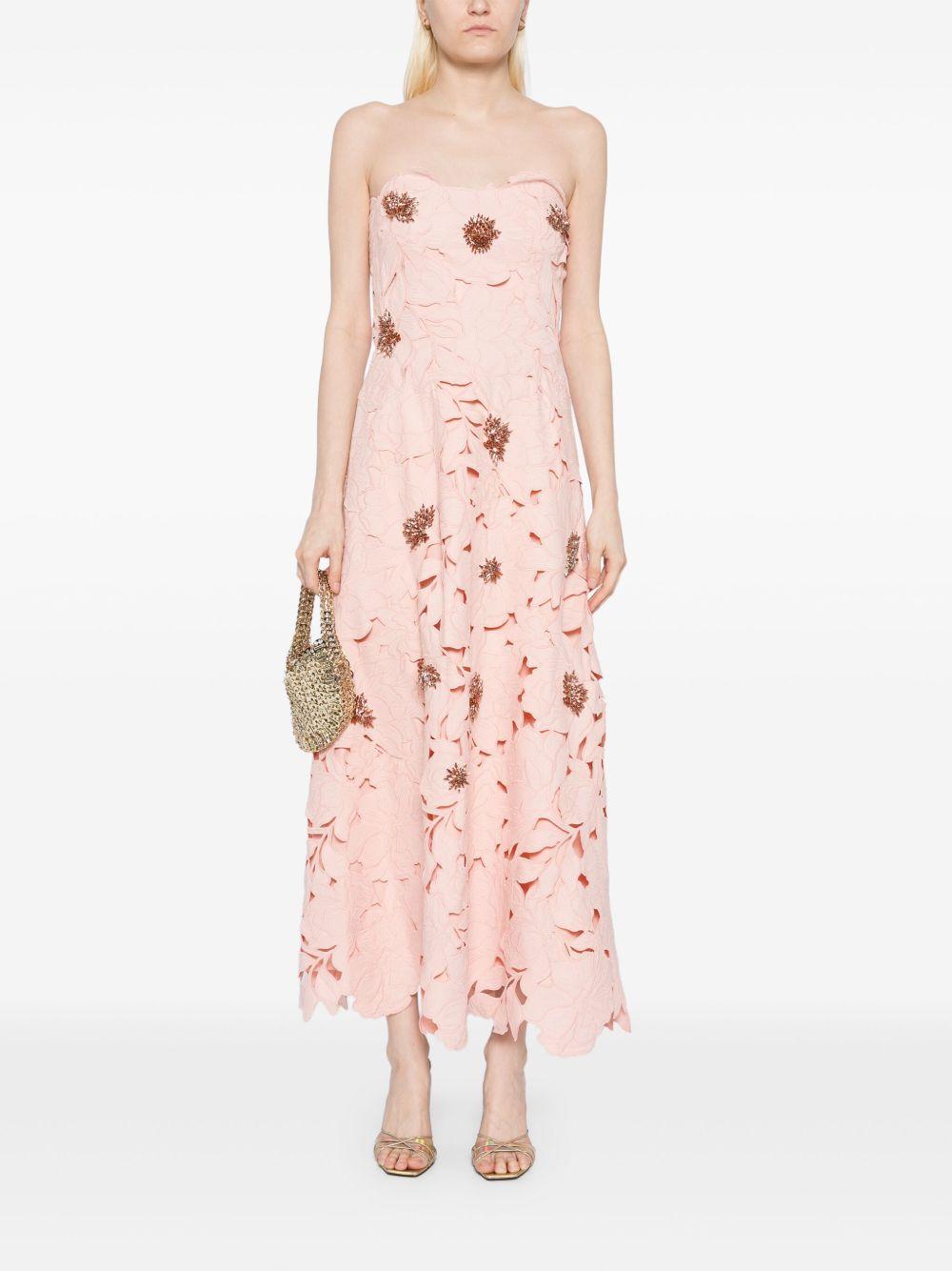 floral-cut lace dress Product Image