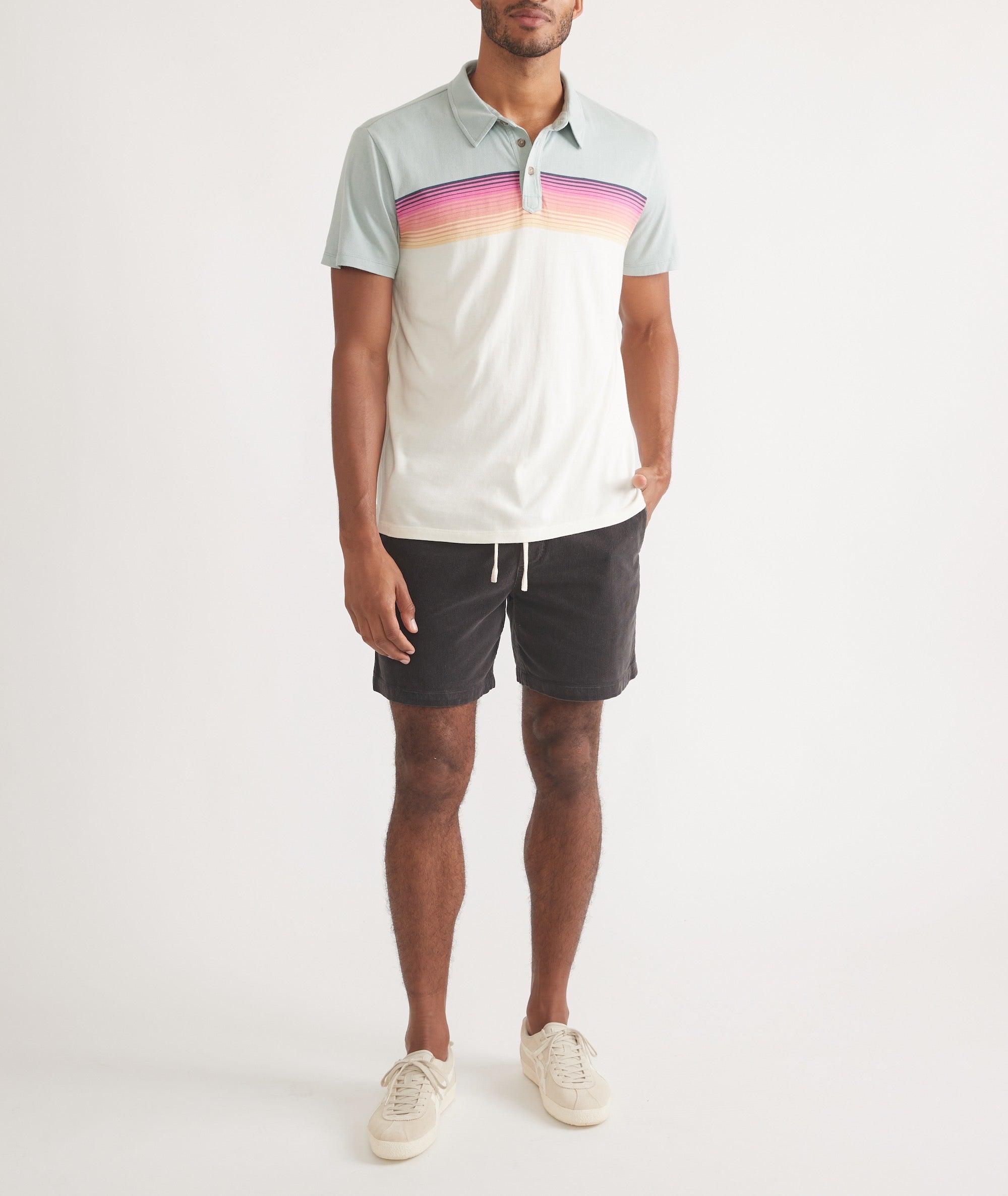 Engineered Stripe Polo Product Image