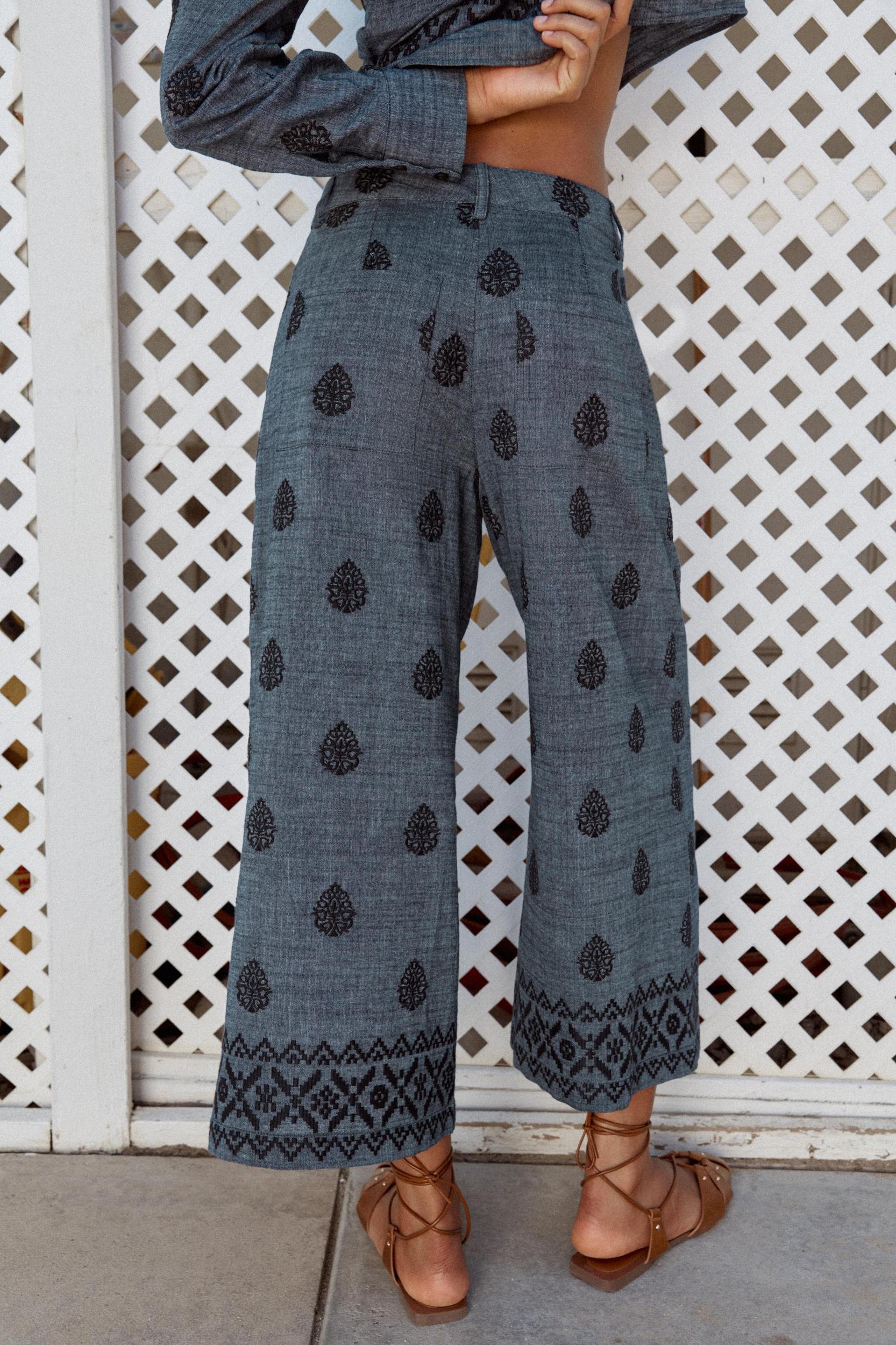 EMBROIDERED CULOTTES Product Image