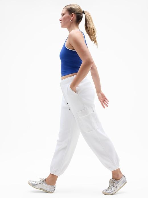 Signature Rib Square Neck Crop Tank Product Image