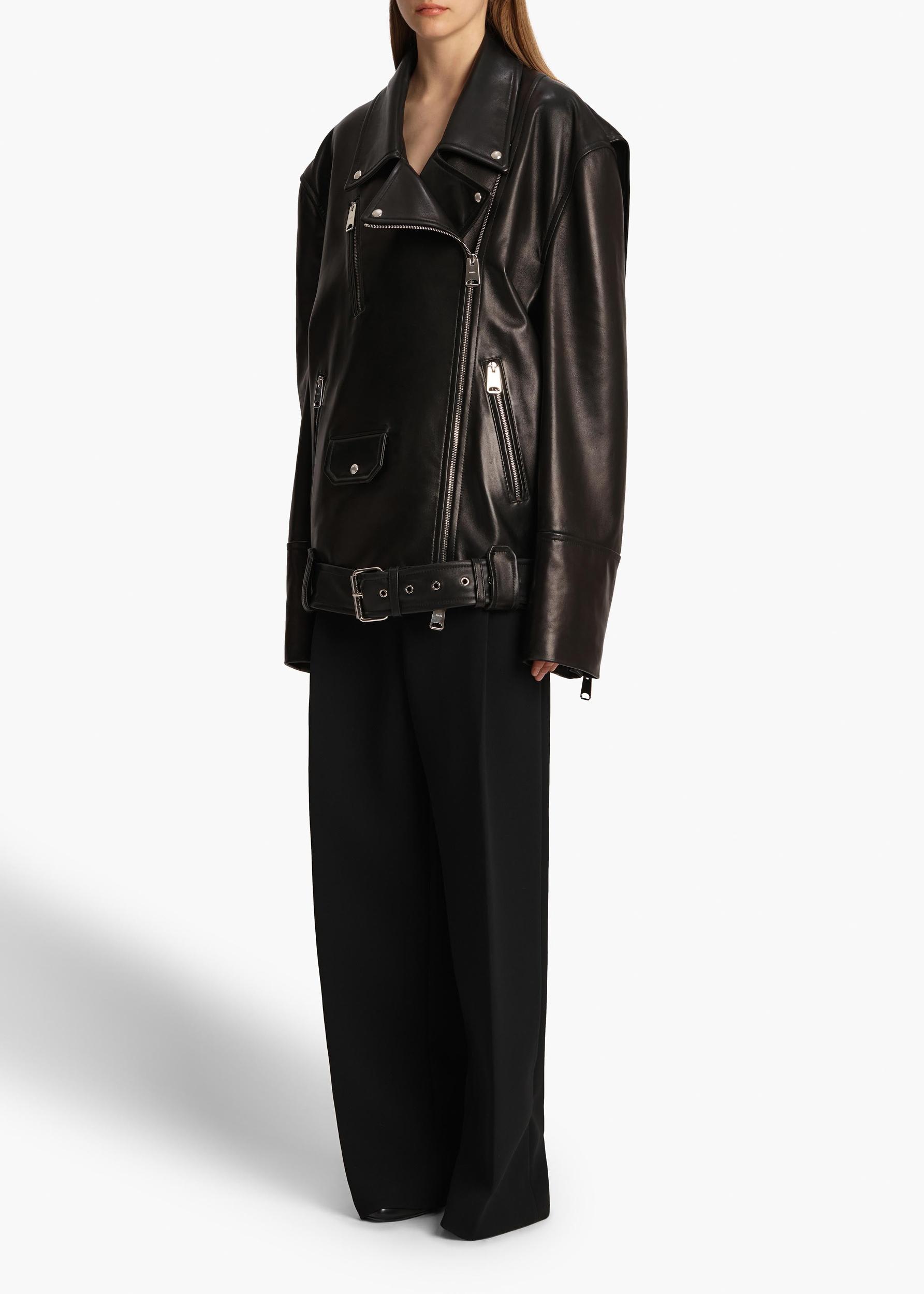 Hansel Jacket in Black Leather Product Image