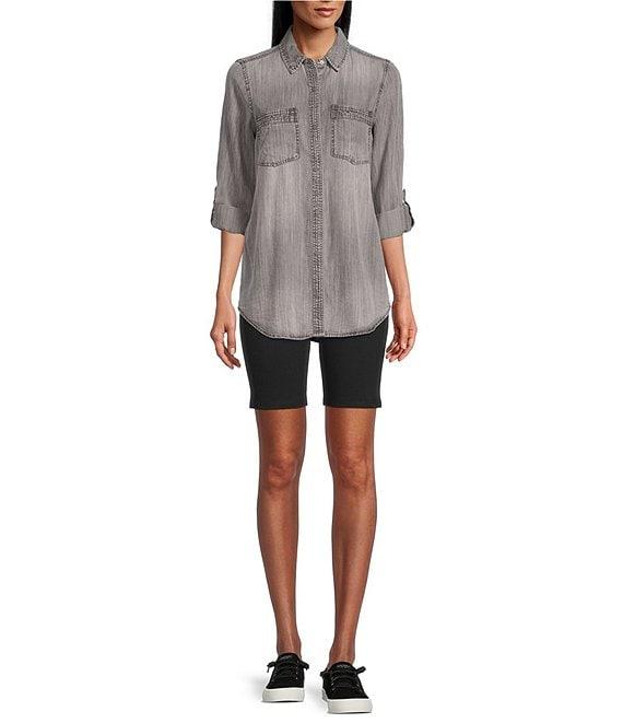 Intro Love the Fit Knit Tummy Control Pull-On Biker Shorts Product Image