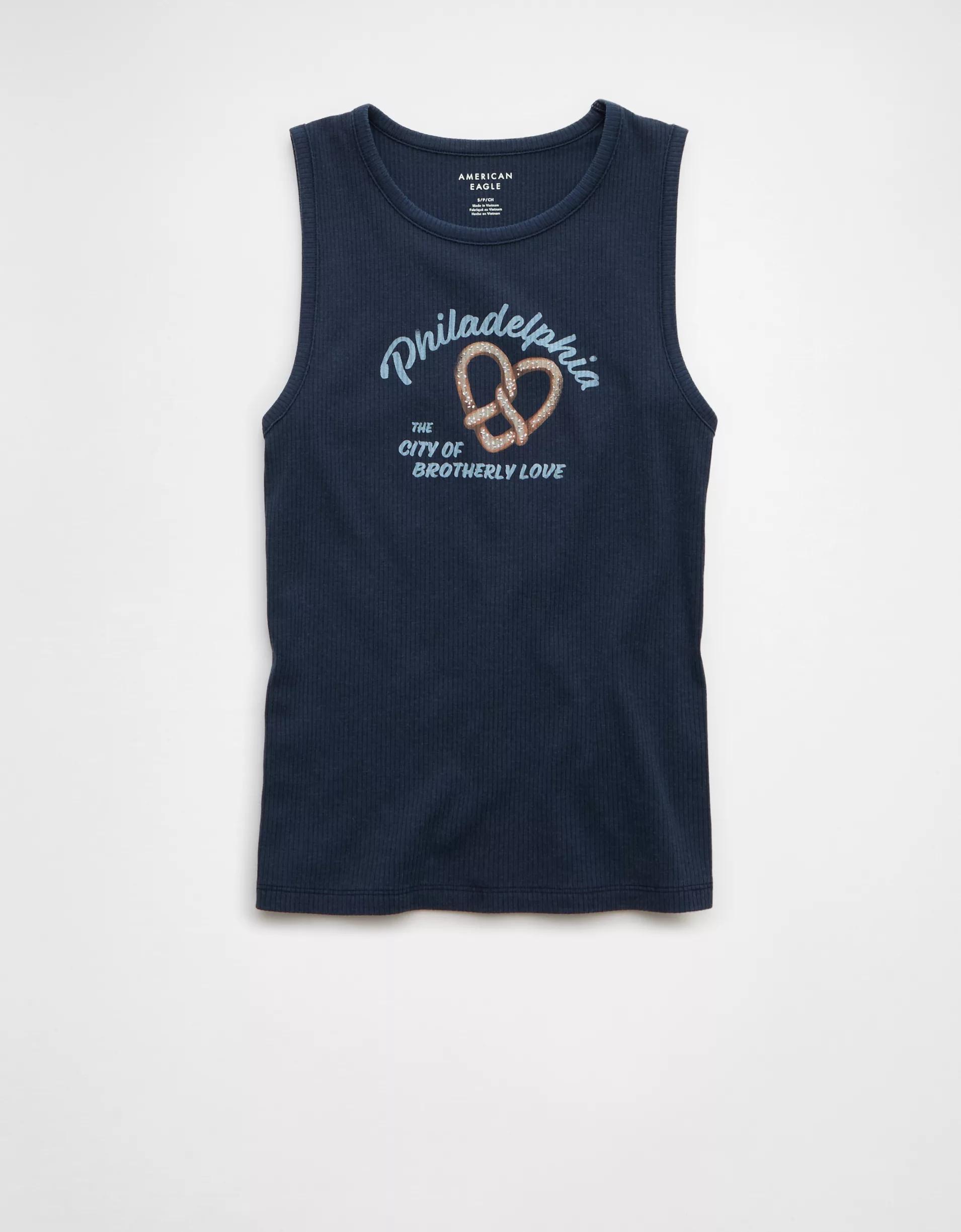 AE Boyfriend Food Graphic Muscle Tank Top Product Image