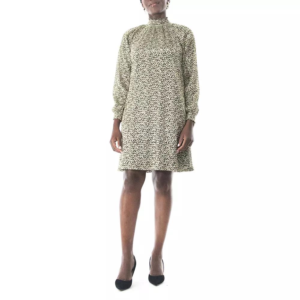 Women's Nina Leonard Foiled Float Dress,  Product Image