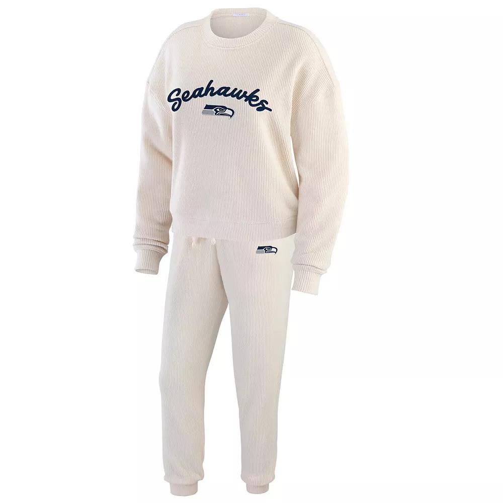 Women's WEAR by Erin Andrews Oatmeal Seattle Seahawks Plus  Product Image