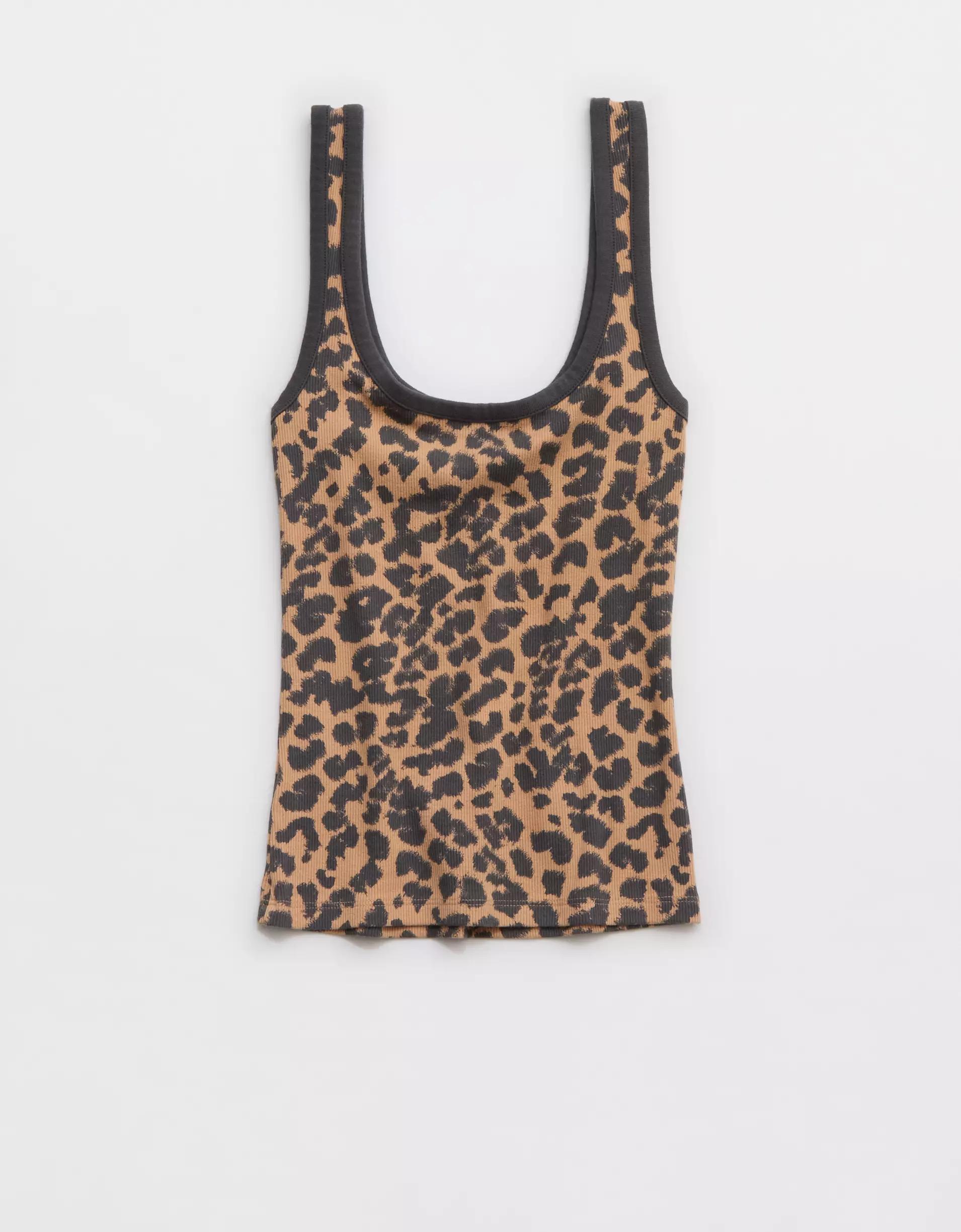 Aerie Double Scoop Neck Tank Top Women's Product Image