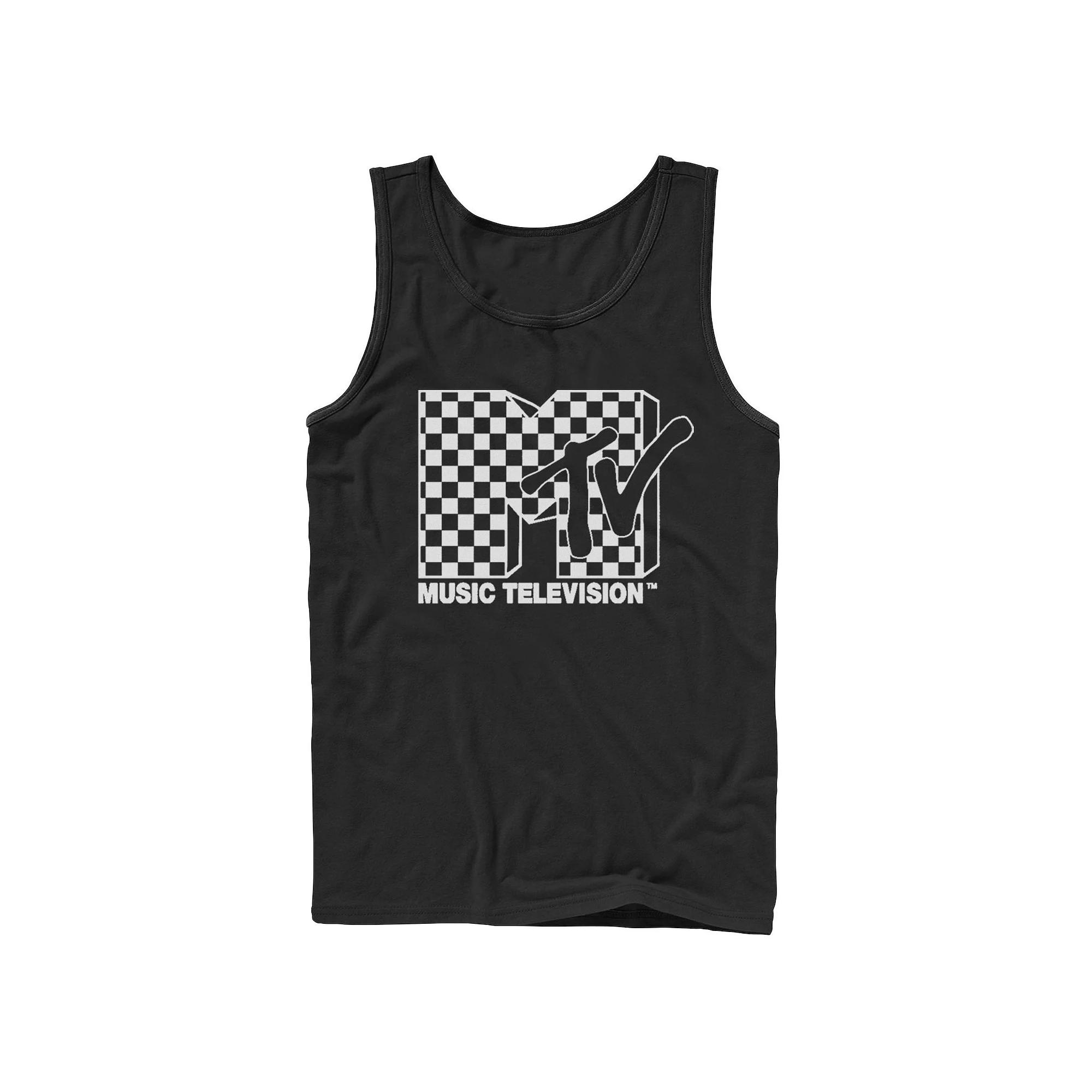 Men's MTV Checkered Logo Tank Top,  Product Image