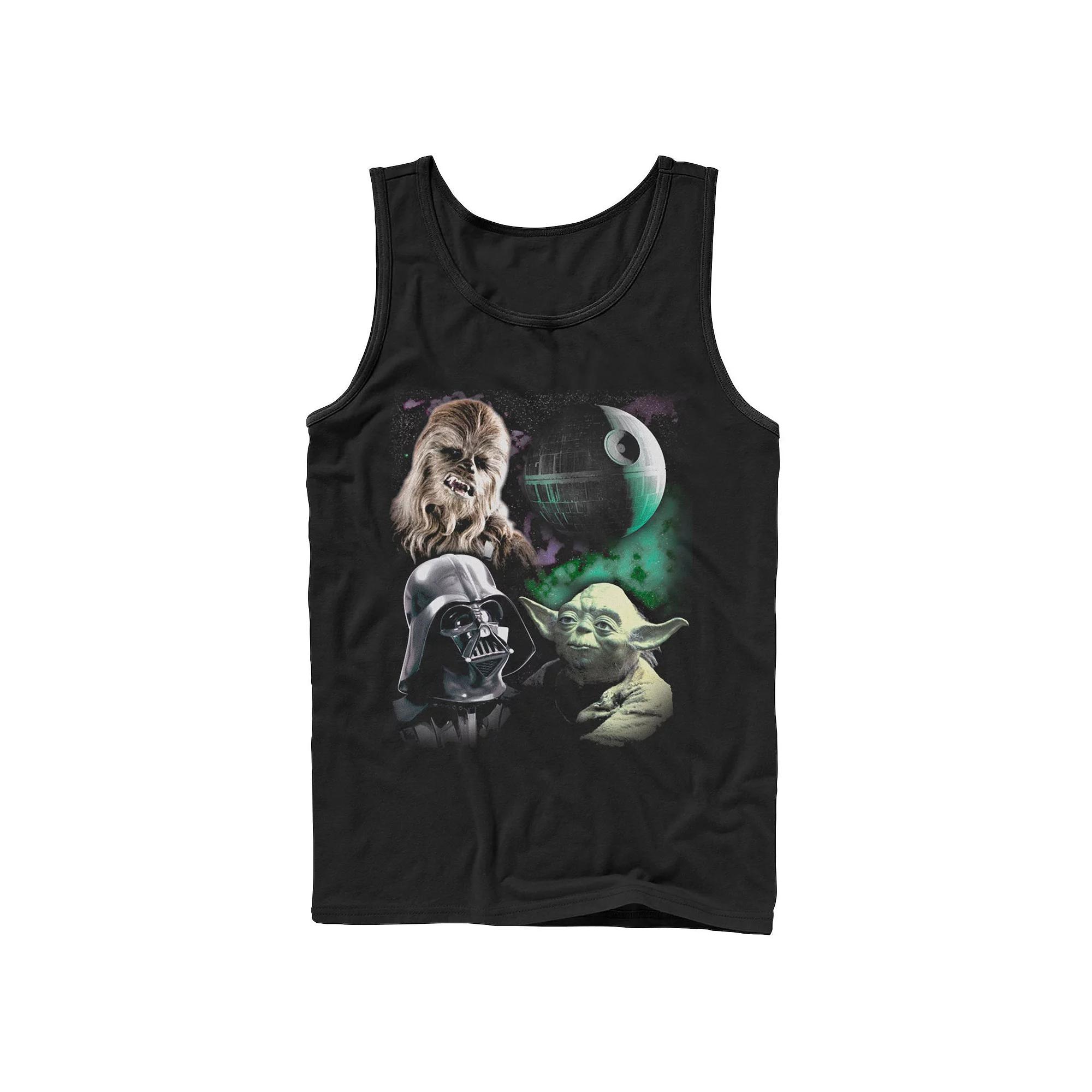 Men's Star Wars Chewbacca Star Galactic Group Shot Tank Top,  Product Image