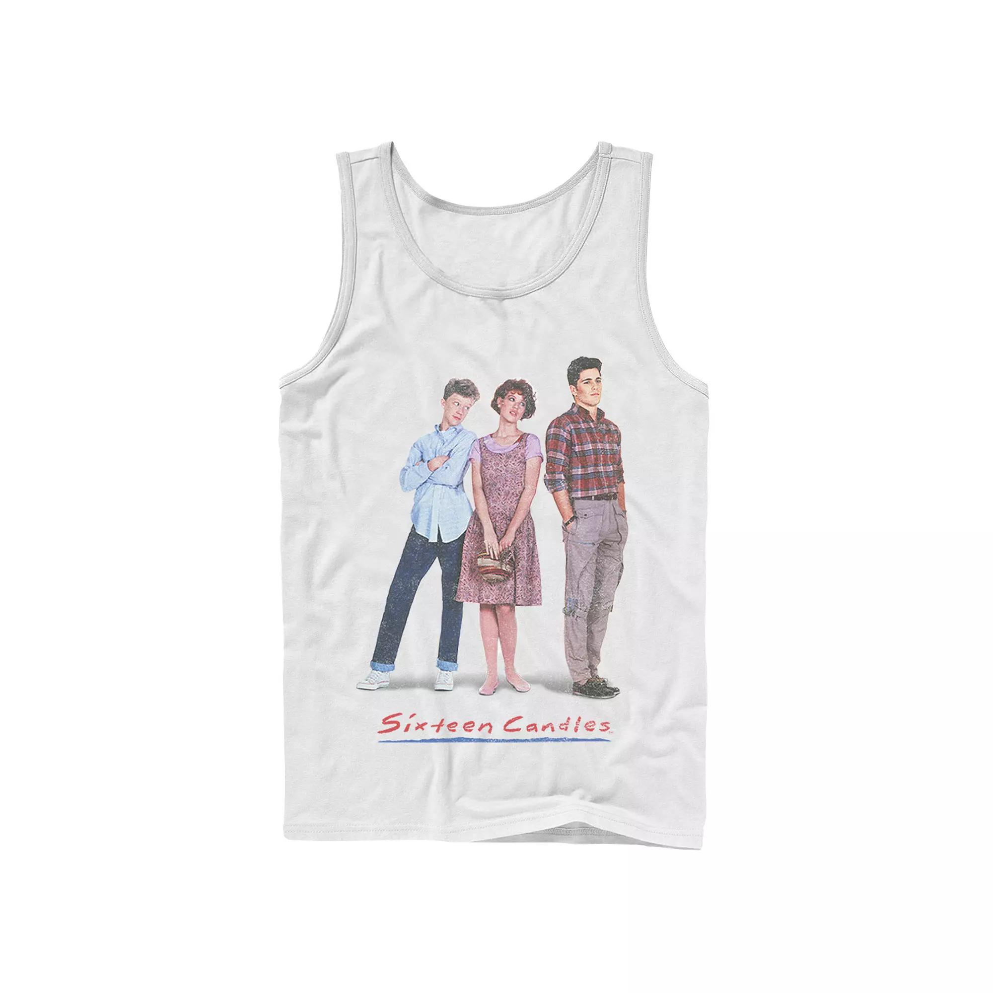 Men's Sixteen Candles Classic Film Poster Vintage Tank Top, Size: Large, White Product Image