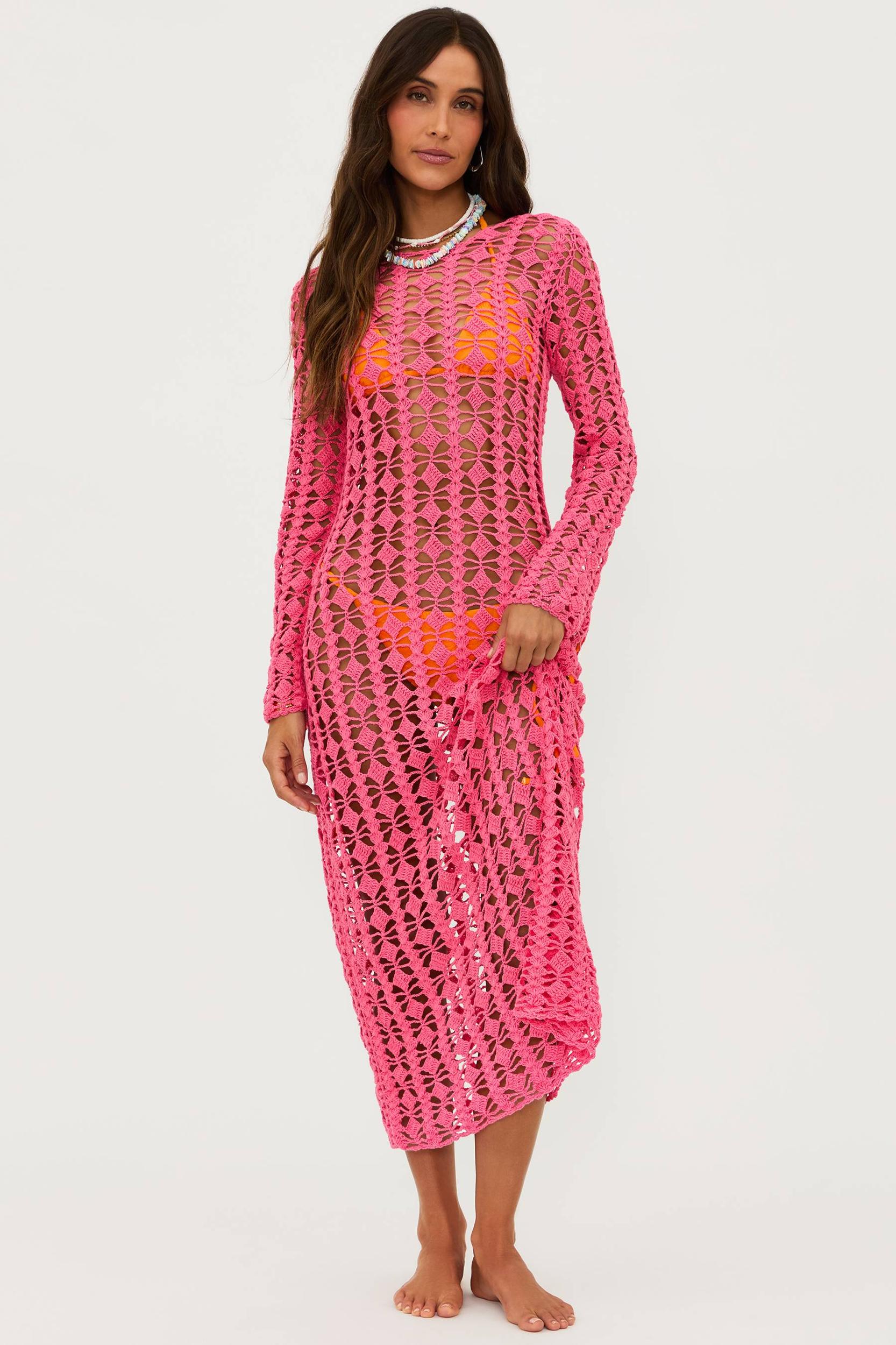 Ariana Dress Hot Coral Product Image