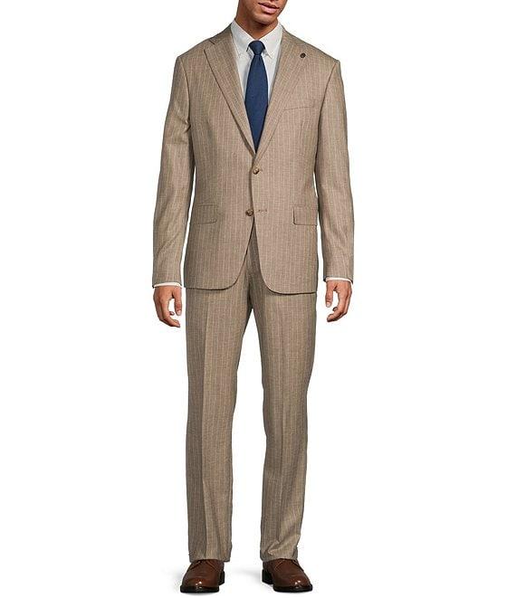Hart Schaffner Marx Chicago Classic Fit Flat Front Stripe 2-Piece Suit Product Image
