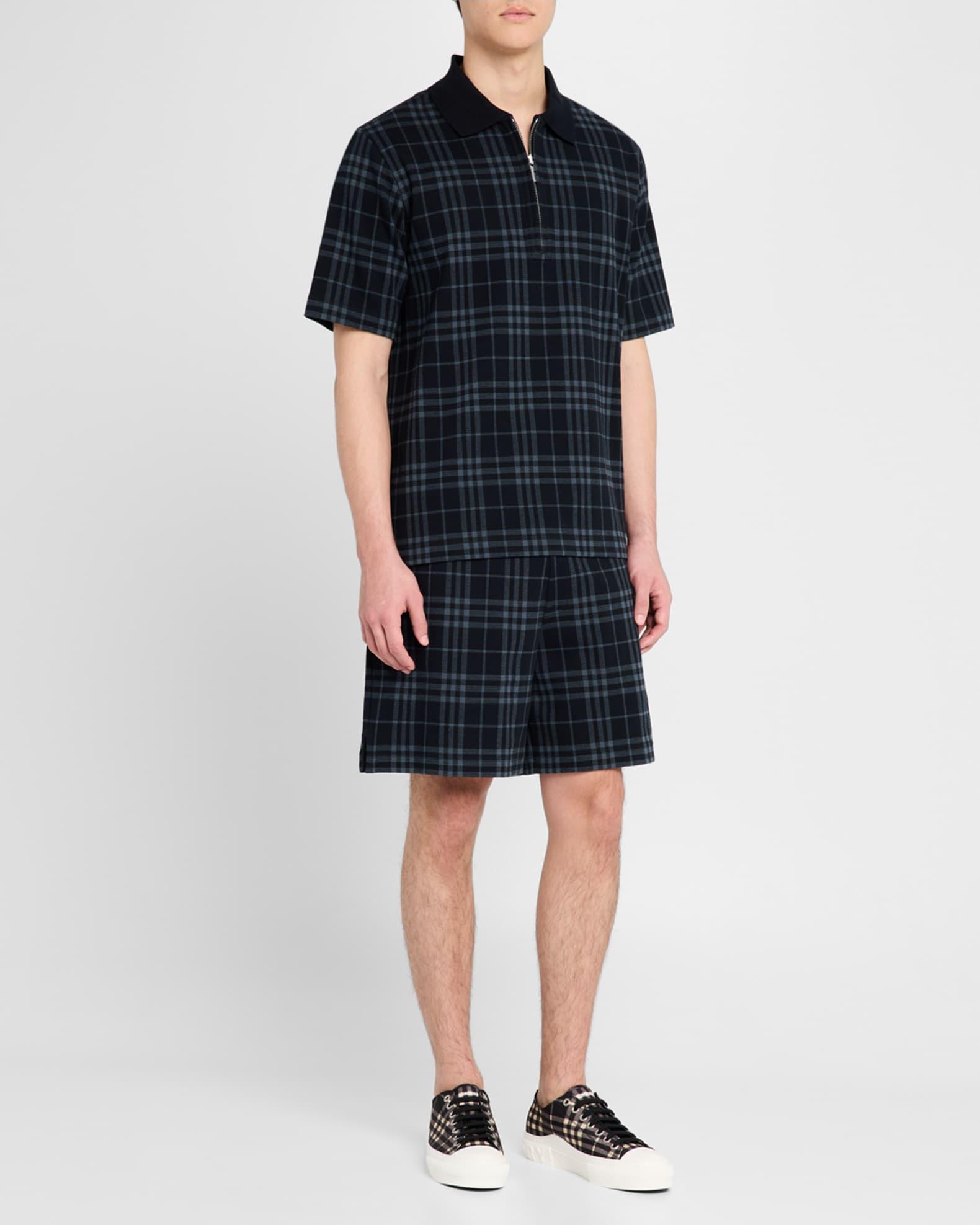 Men's Jack Check Cotton Low-Top Sneakers Product Image