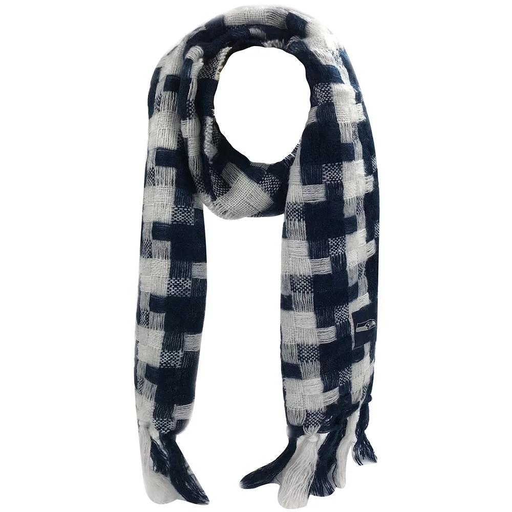 Women's FOCO Seattle Seahawks Checkered Woven Blanket Scarf, Team Product Image