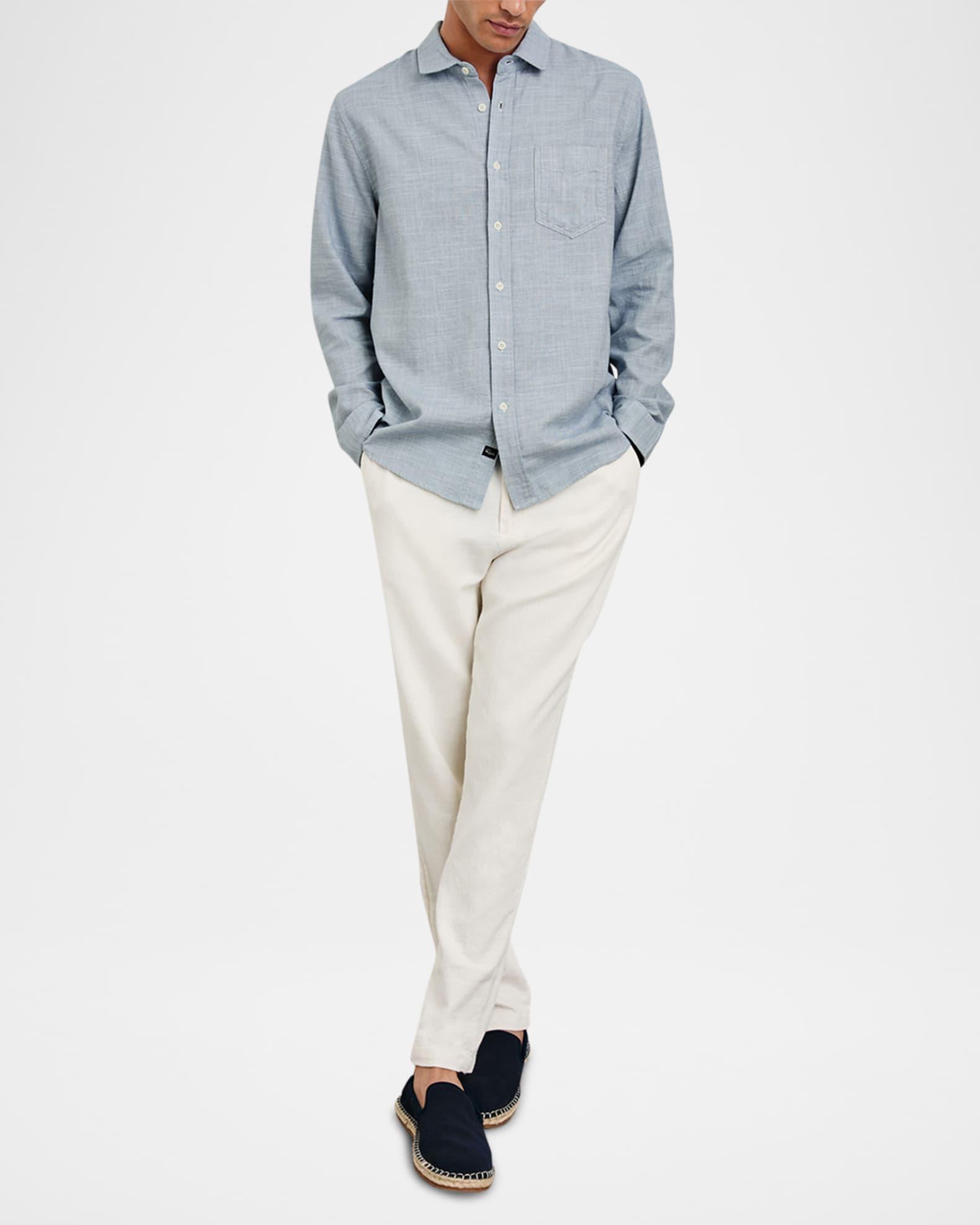 Men's Wyatt Cotton Casual Button-Down Shirt Product Image