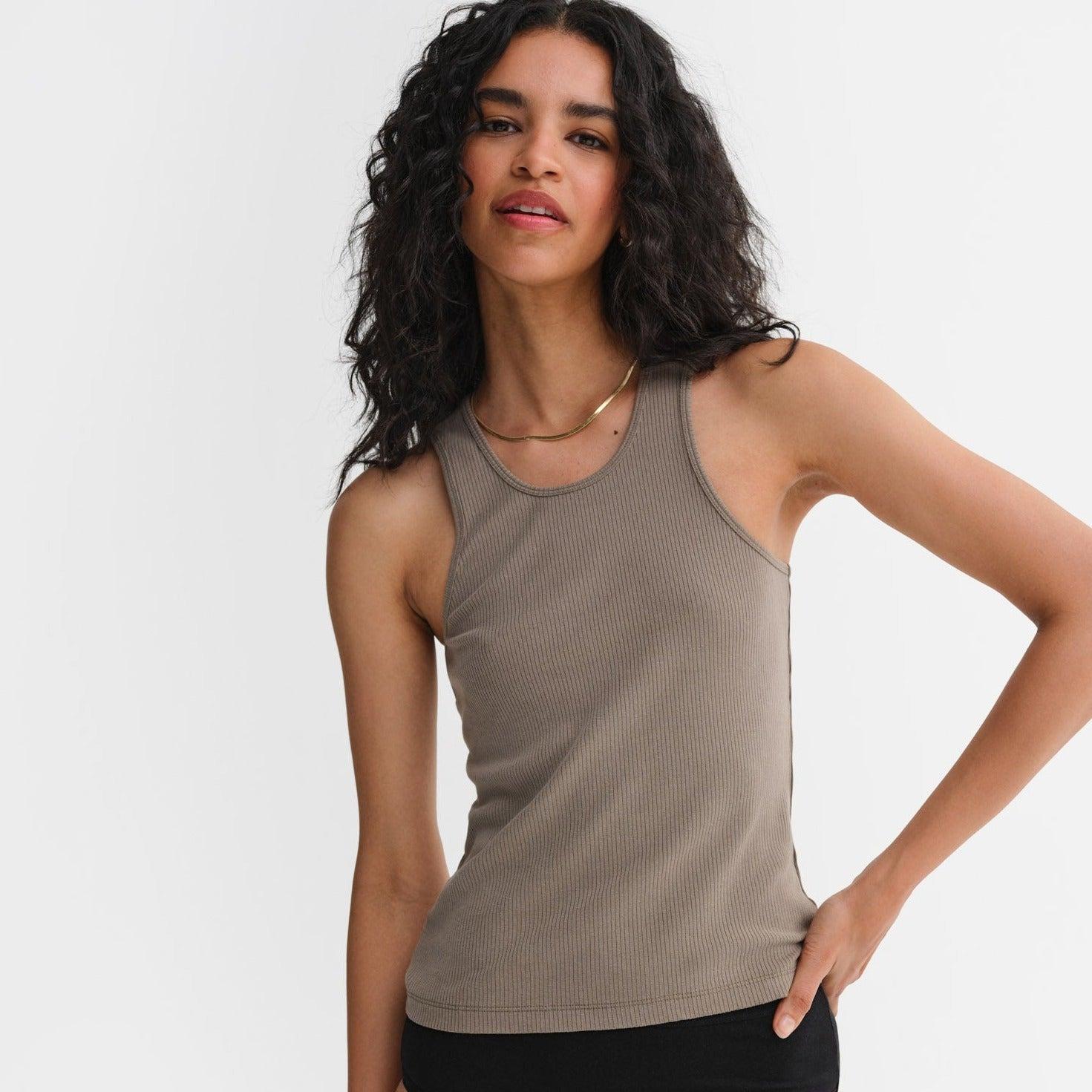 Tencel Rib Easy Tank Female Product Image