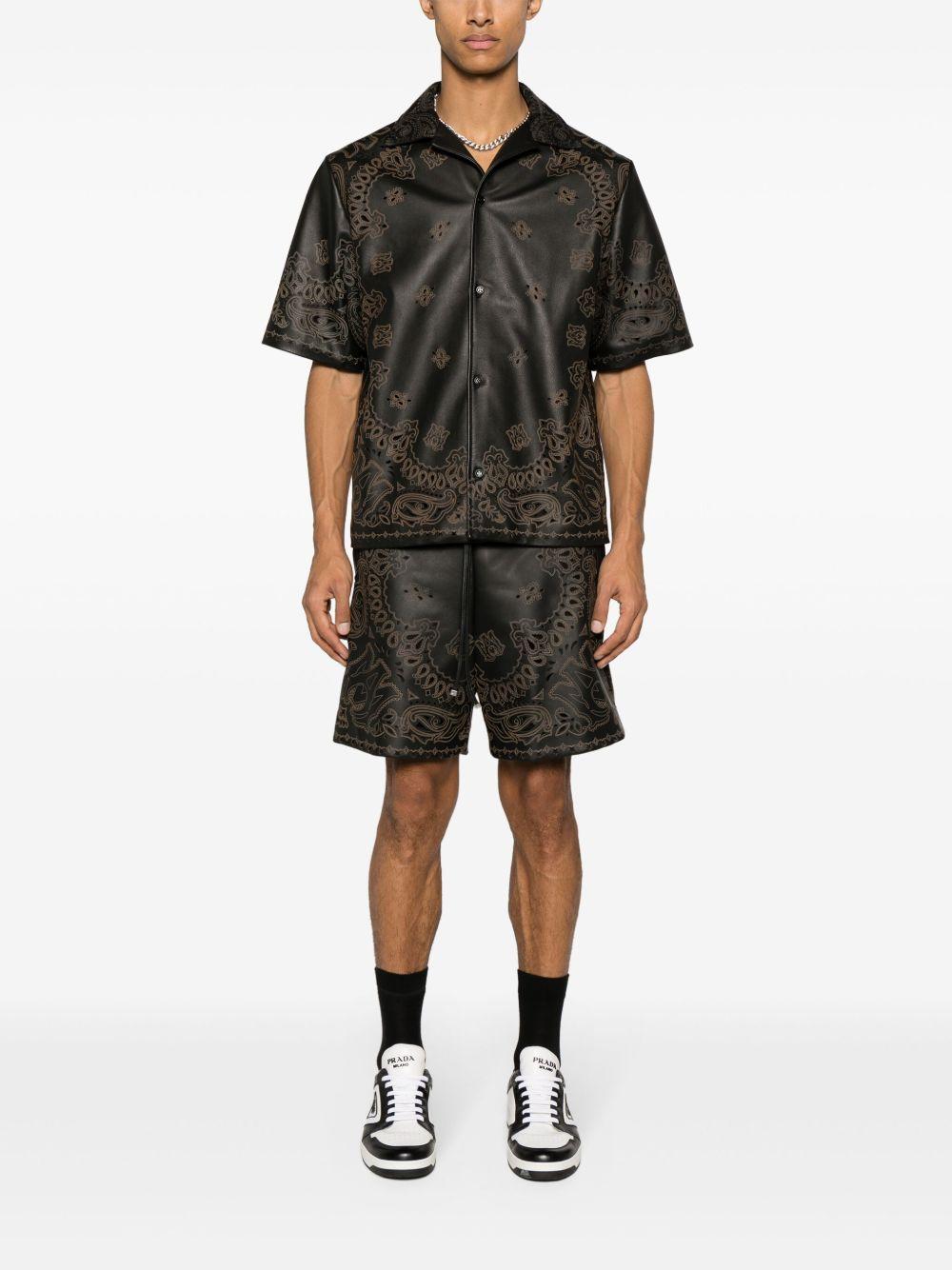 bandana leather shorts Product Image